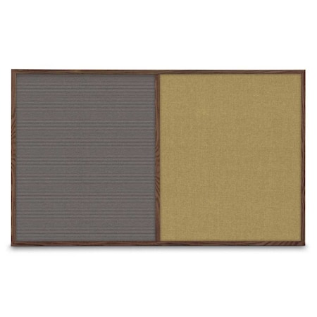 United Visual Products Single Door Radius Corkboard, 36"x36", Bla, UV7002RC-BLACK-PEARL UV7002RC-BLACK-PEARL